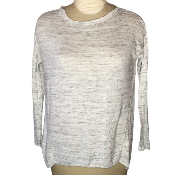 Lou and Grey Long Sleeve Gray Shirt top Marbled Medium Lightweight Packable - Picture 1 of 4